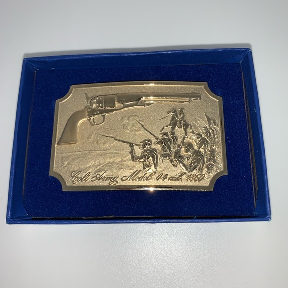 COLT FIREARMS Other - BUCKLE 22K VTG GP BUCKLE COLT ARMY MODEL 1860 Cal.44